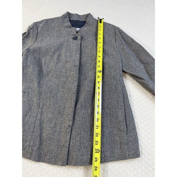 Dries Van Noten Jacket Embellished Cuffs Linen Blend‎ | Gray | Women's Size 44 M - Picture 13 of 13